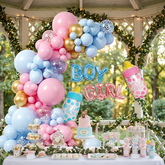Boy or Girl Ballon Set 90teilig