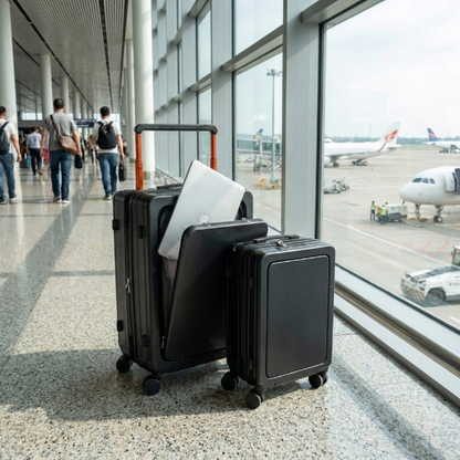 2er Set - Business Hartschalen-Trolley