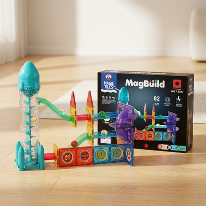 MagBuild Magnetische Kugelbahn - 82 Teile