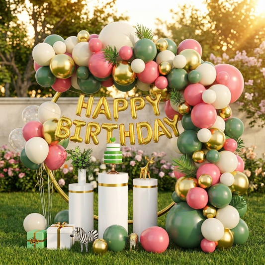 Ballon Deko Set - Geburtstag - Happy Birthday