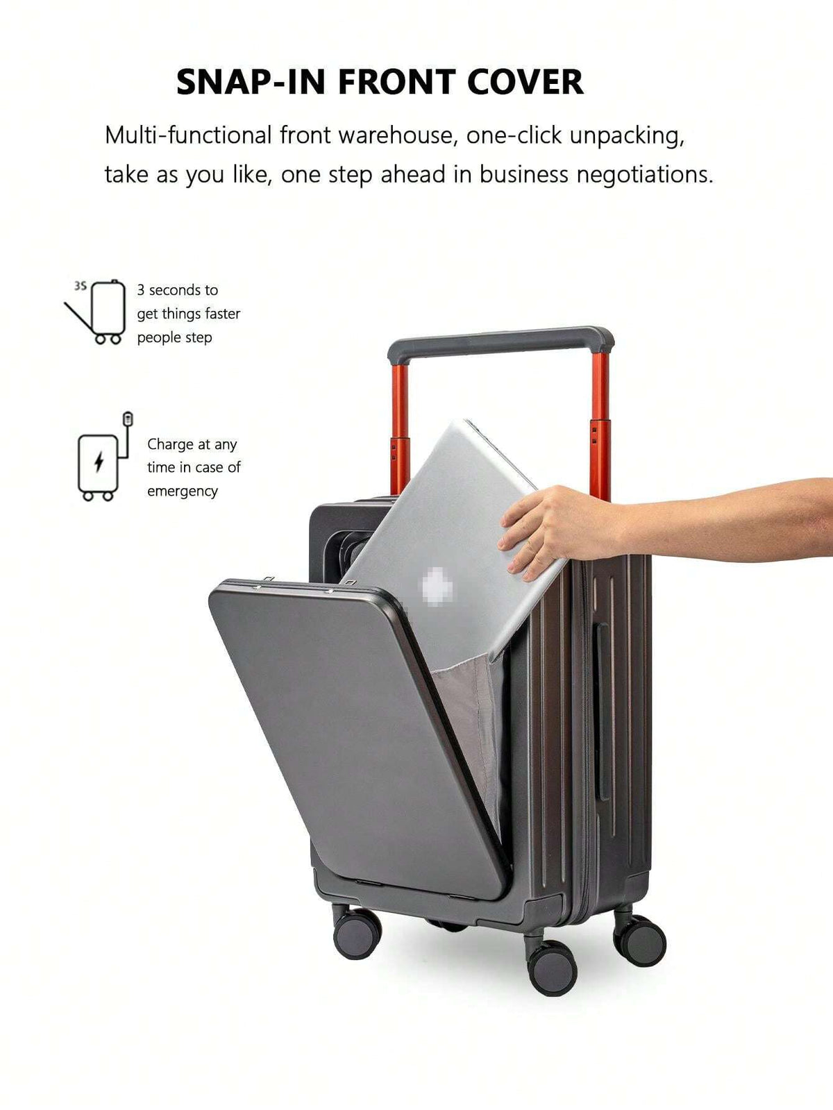 2er Set - Business Hartschalen-Trolley