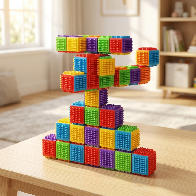 Weiche Würfel | Babyspielzeug - 25teilig
