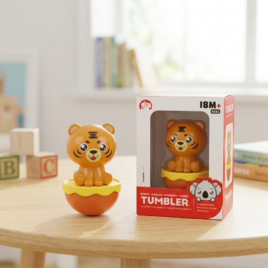Wackel-Tiger | Babyspielzeug | Sensorik