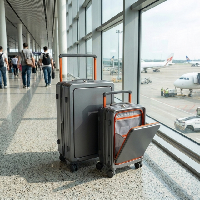 2er Set - Business Hartschalen-Trolley