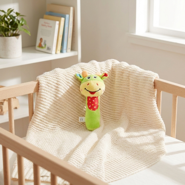 Plüsch-Babyrasseln - Tier-Greiflinge
