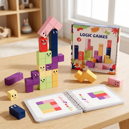 Holz-Logikspiel für Kinder - 3D-Puzzle