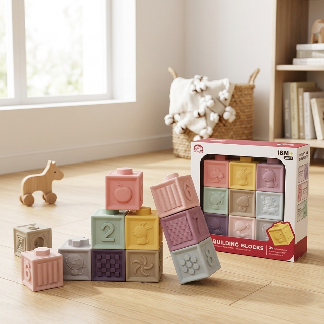Soft Bausteine für Babys (9er Pack)