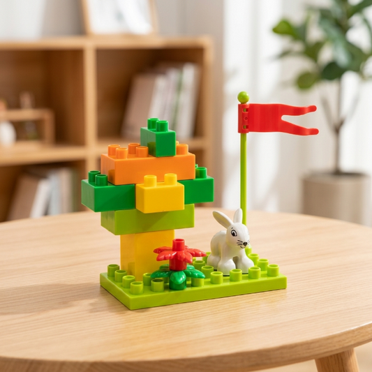 Bausteine Kaninchen - 18-teilig - Kreativität
