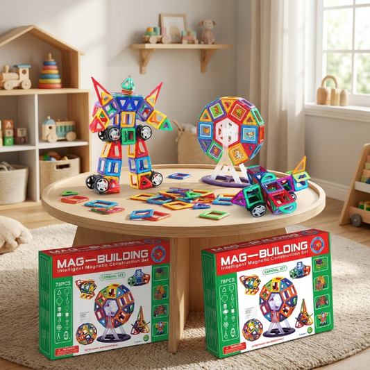 MagBuilding Carnival Set - 78 teilig - magnetische Bausteine