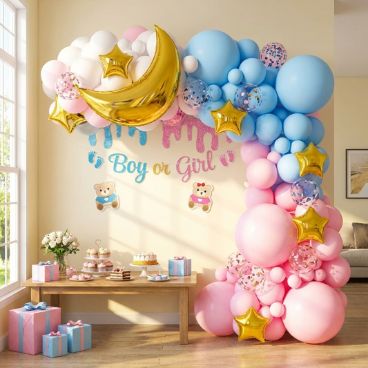 Boy or Girl Ballon Set 93teilig