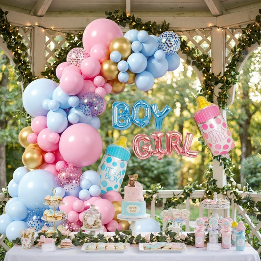 Boy or Girl Ballon Set 90teilig
