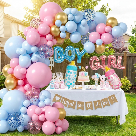 Boy or Girl Ballon Set 90teilig