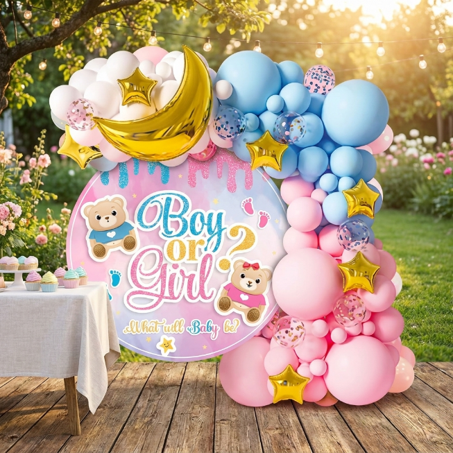 Boy or Girl Ballon Set 93teilig