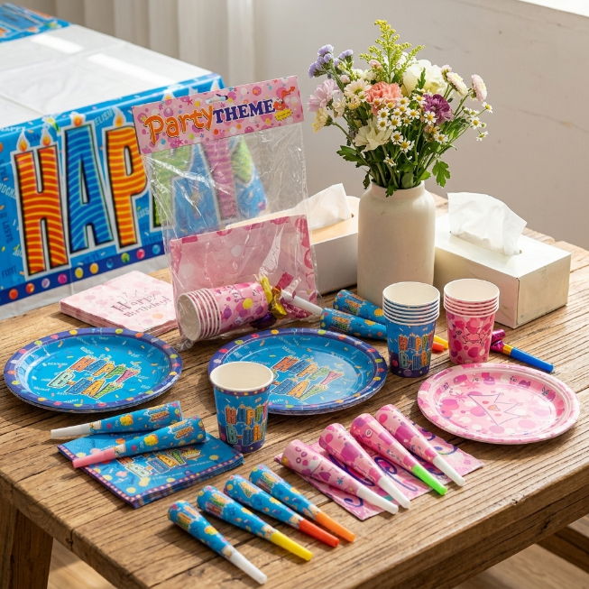 Geburtstags-Party-Set, Happy Birthday