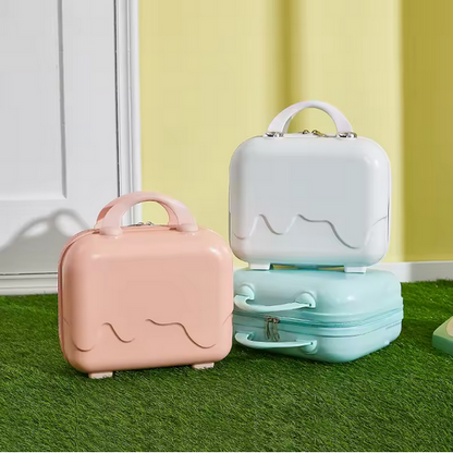 Handgepäck Mini Koffer - Hartschale - Türkis - Kosmetikkoffer