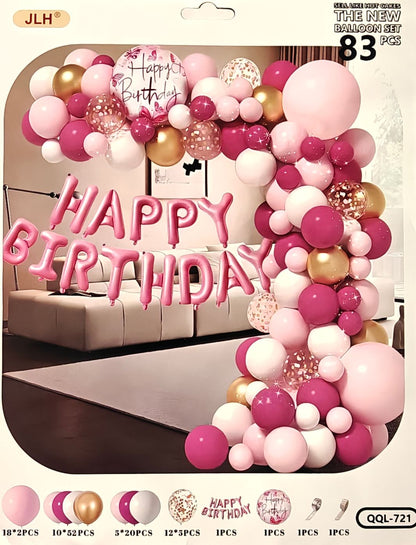 Ballon Deko Set - Geburtstag - Happy Birthday