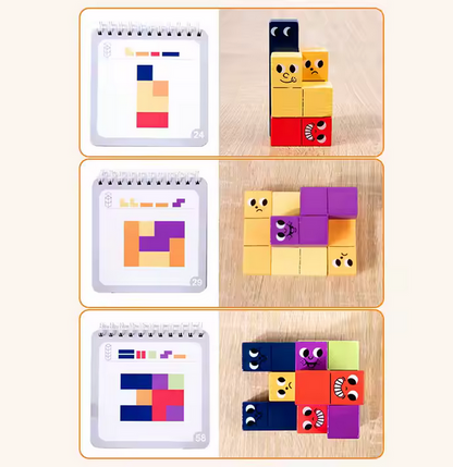 Holz-Logikspiel für Kinder - 3D-Puzzle