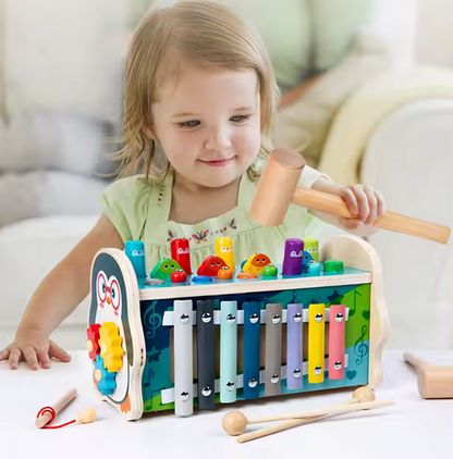 Pinguin-Xylophon Hammerspiel für Kinder - Klopfbank