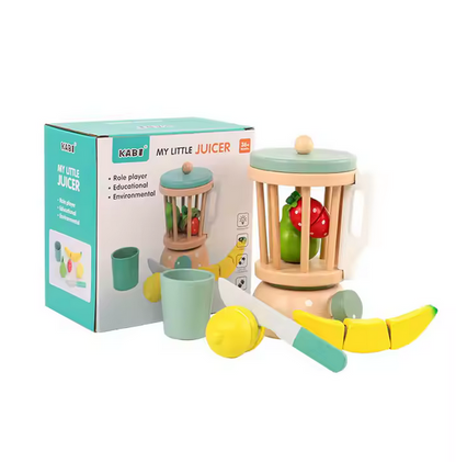 Kinder Holz Mixer Spielzeug Set - Smoothie-Maker