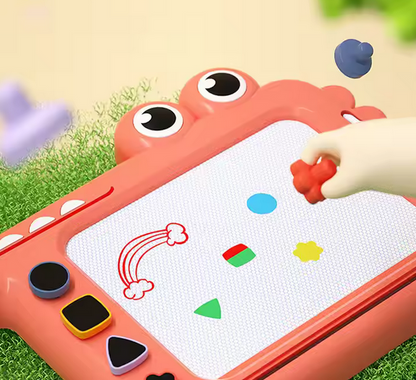 Magnetische Kritzeltafel für Kinder - Krokodil-Design