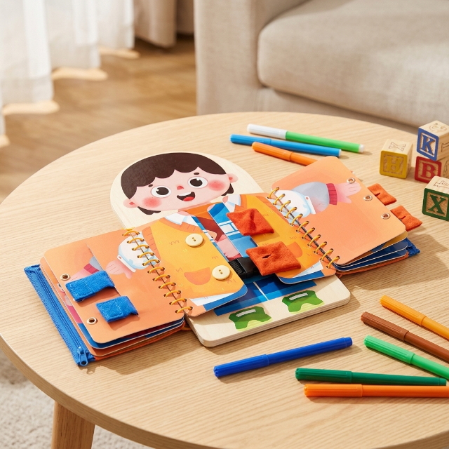 Montessori Anzieh-Lernspielzeug