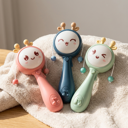 Niedliche Baby Rassel - mit Wink-Gesicht