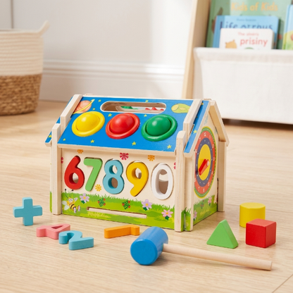 Holzspielzeug - Kinder Lernspielzeug - Haus aus Holz