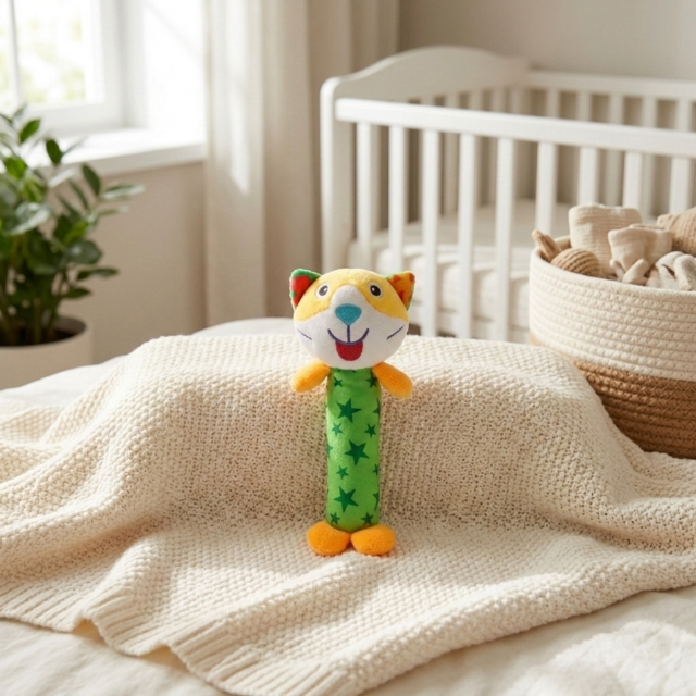Baby Greifling Rassel - verschiedene Plüschtiere