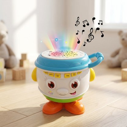 Interaktive Kindertrommel mit Musik und Licht