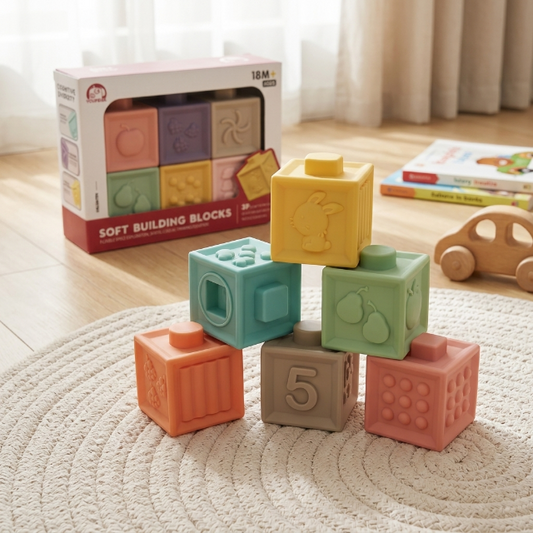 Soft Bausteine für Babys (6er Pack)