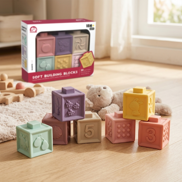 Soft Bausteine für Babys (6er Pack)