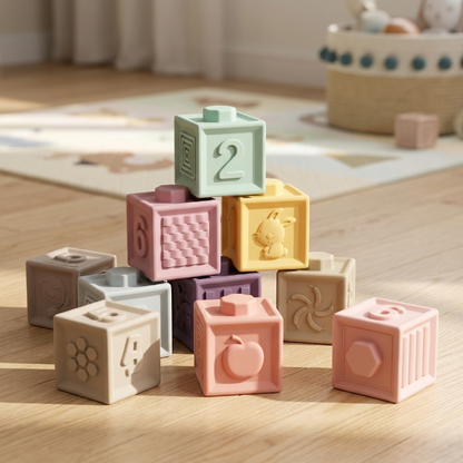 Soft Bausteine für Babys (9er Pack)