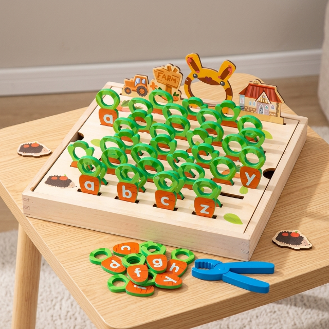 Kinder Holz-Erntespiel - Bauernhof
