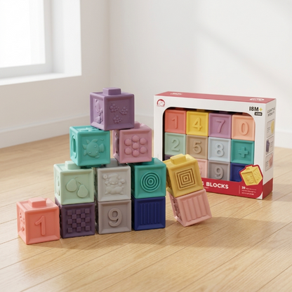 Soft Bausteine für Babys (12er Pack)