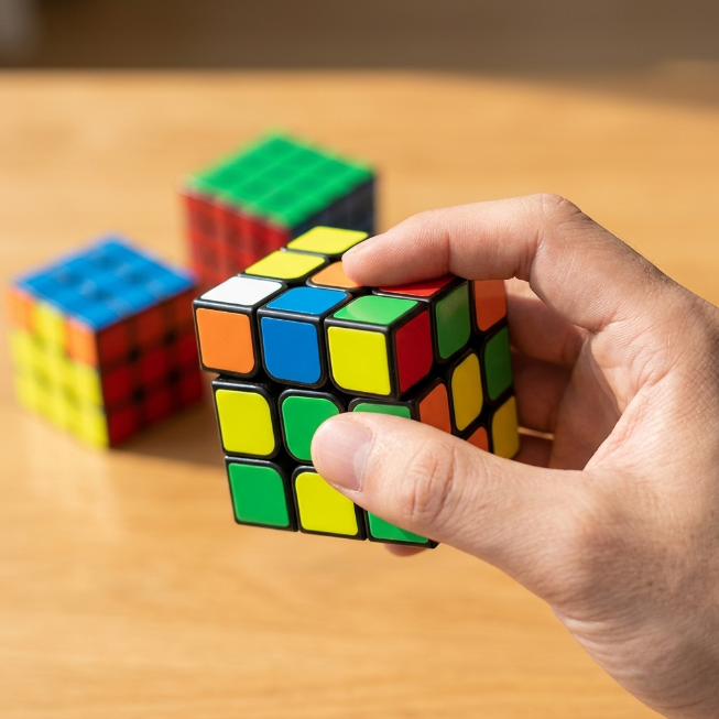 Original JiehuiToys® MAGIC CUBE -  4in1 Würfel Set
