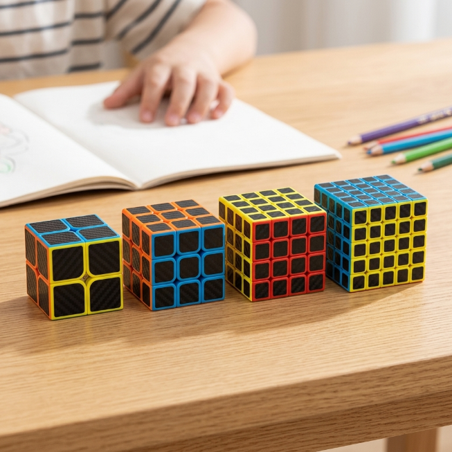 Original JiehuiToys® MAGIC CUBE -  4in1 Würfel Set