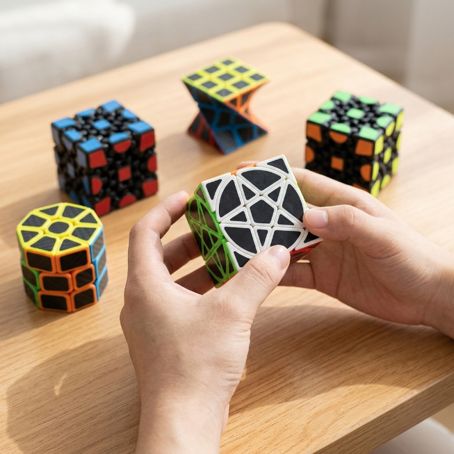 Original JiehuiToys® MAGIC CUBE -  4in1 Würfel Set