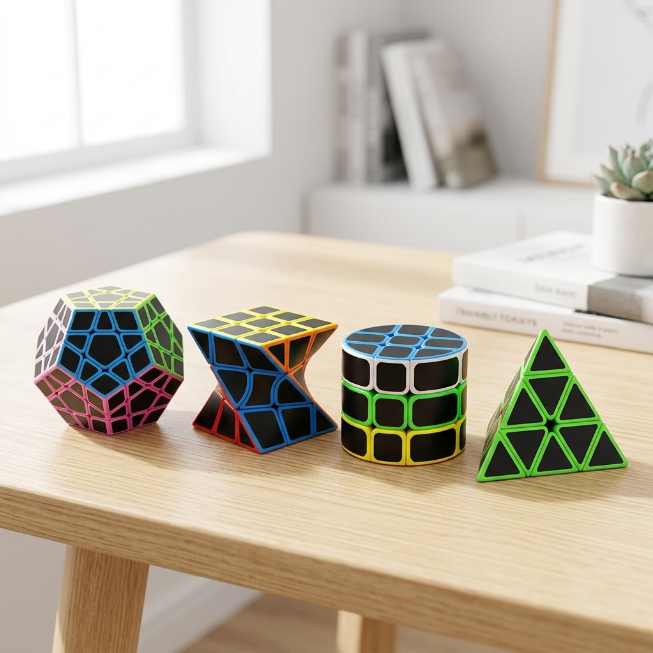 Original JiehuiToys® MAGIC CUBE -  4in1 Würfel Set