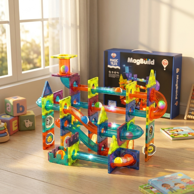 MagBuild Freizeitpark - 110 teilig - Bausteine
