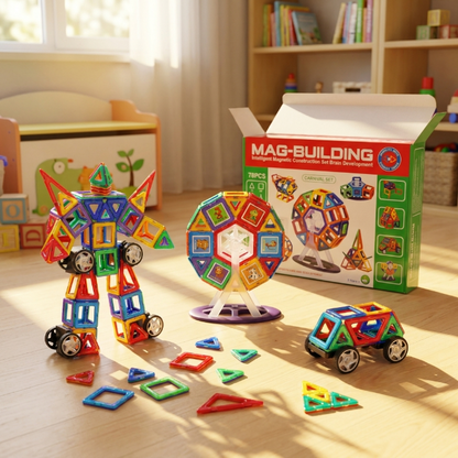 MagBuilding Carnival Set - 78 teilig - magnetische Bausteine