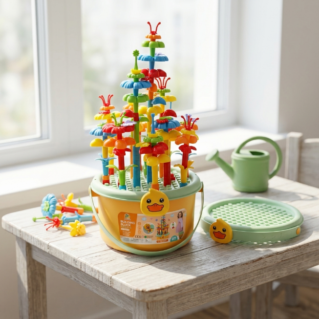Bausteine Blumengarten Set - 142 Stück