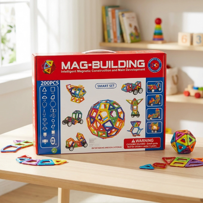 MagBuilding Magnetische Bausteine-Set - 200teilig