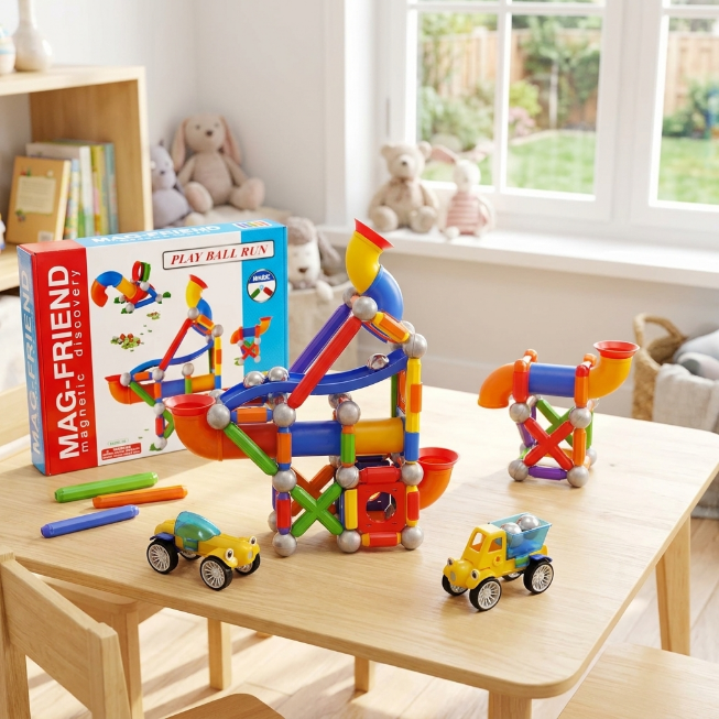MagFriend, Magnetische Kugelbahn - 100-teilig