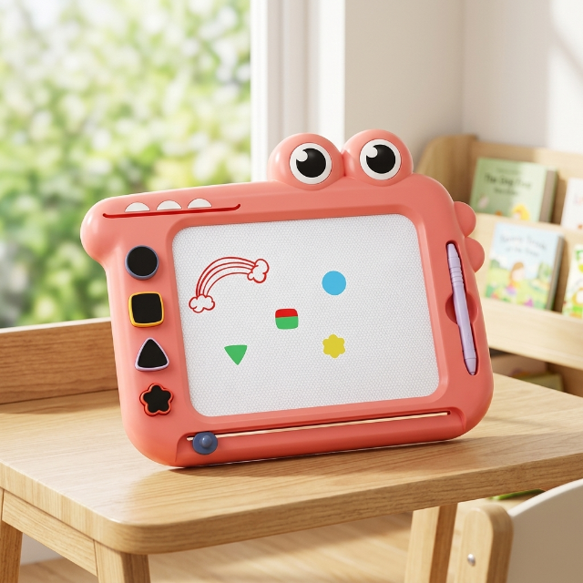 Magnetische Kritzeltafel für Kinder - Krokodil-Design