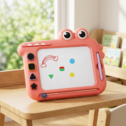 Magnetische Kritzeltafel für Kinder - Krokodil-Design