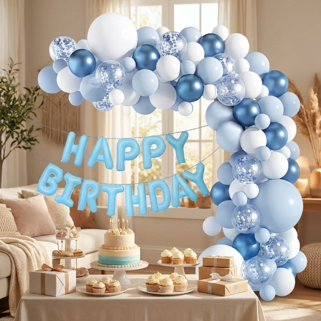 Ballon Deko Set - Geburtstag - Happy Birthday