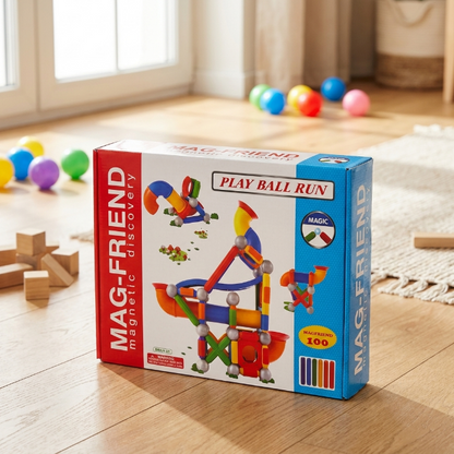 MagFriend, Magnetische Kugelbahn - 100-teilig