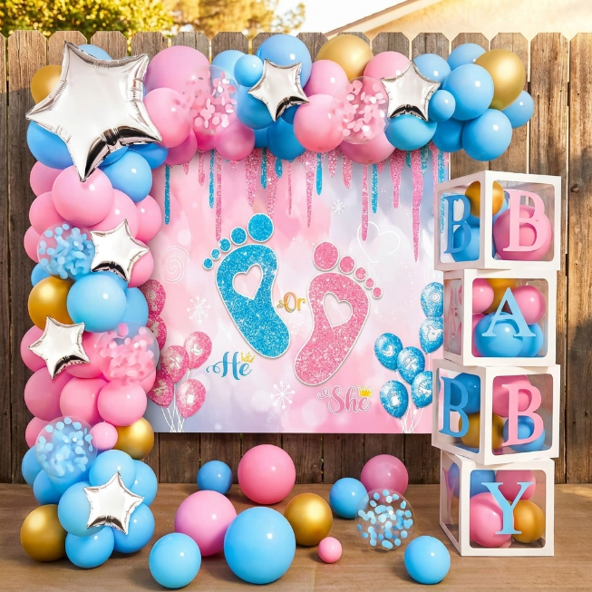 Baby Party Set - Boy or Girl + Schriftboxen