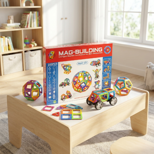 MagBuilding Magnetische Bausteine-Set - 200teilig