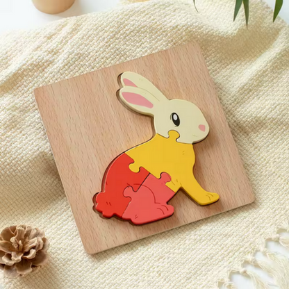 Holzpuzzle für Kleinkinder, 16er Set